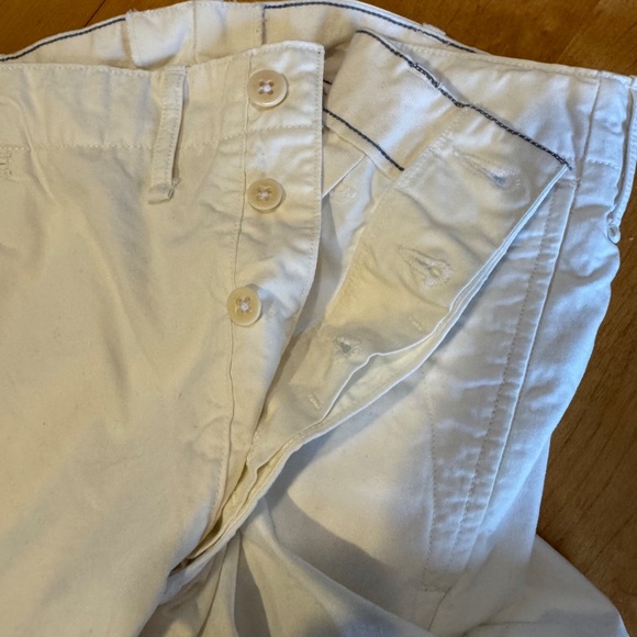 Ralph Lauren Double RL Ivory Flat Front Men Shorts - Picture 2 of 8
